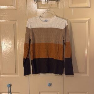 Women’s striped sweater. Size P/M. Brand is Kim Roger’s